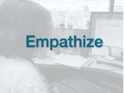 empathize with the user